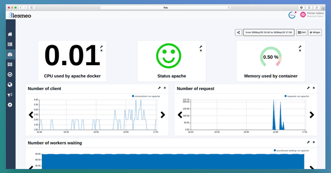 Figure 5: Apache and docker dashboard screenshot