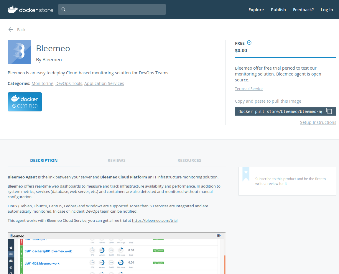 Bleemeo Agent is now a Docker Certified Container on Docker store