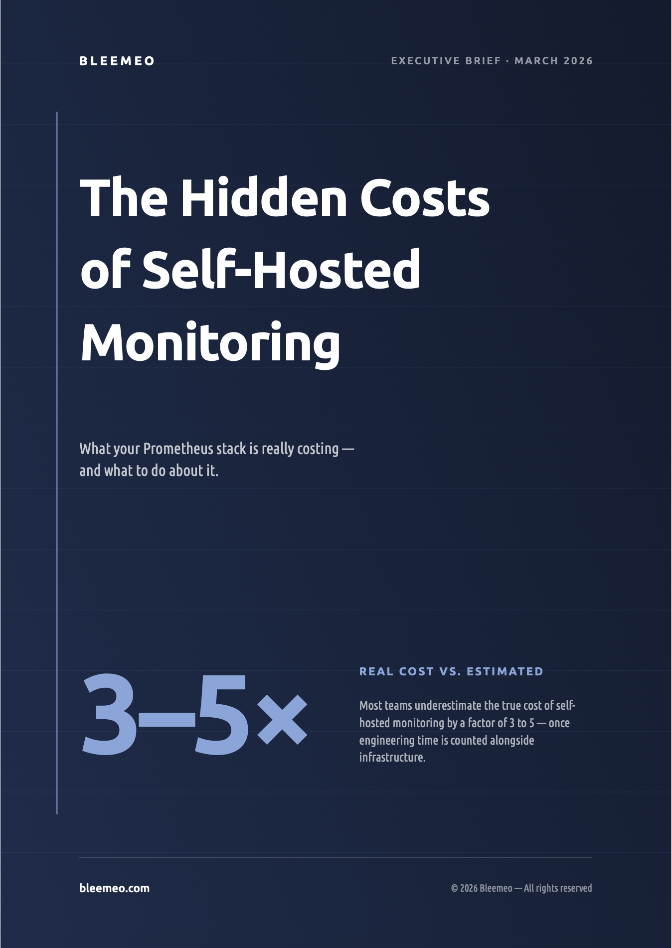 Cover of the Hidden Costs of Self-Hosted Monitoring guide