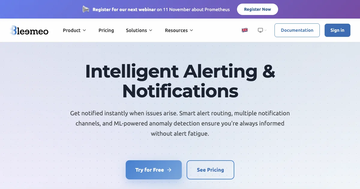 Alerting — Smart Notifications & Escalation | Bleemeo