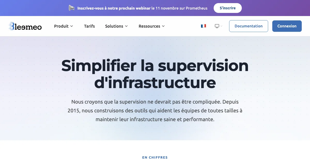 À propos — Entreprise de monitoring européenne | Bleemeo