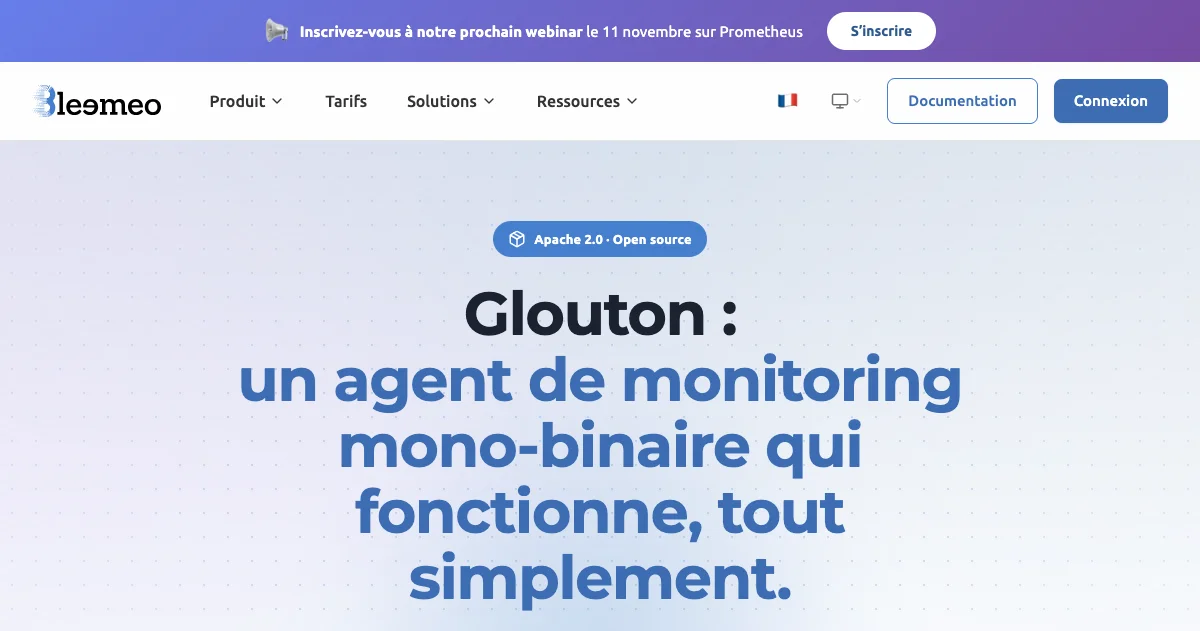 Glouton — Agent de monitoring open source | Bleemeo
