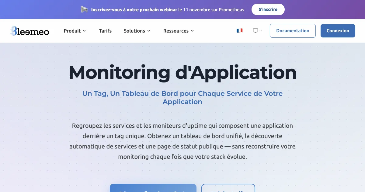 Monitoring d'Application — Natif Prometheus | Bleemeo