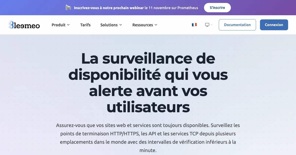 Monitoring de Disponibilité — Surveillance Web | Bleemeo