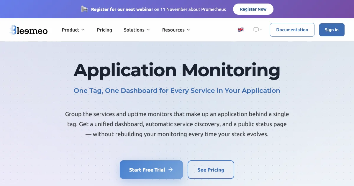 Application Monitoring — Prometheus-Native | Bleemeo